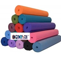 OkaeYa-Max2100 PVC Yoga Mat For Exercise And Meditation, 4Mm ,Multicolor Size 4 MM